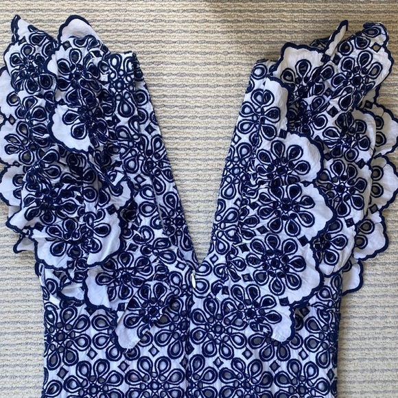 NWT Vineyard Vines Kentucky Derby Eyelet Maxi Dress - Picture 5 of 7